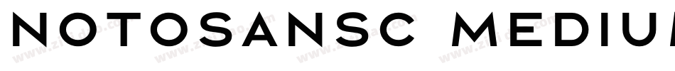 NOTOSANSC MEDIUM字体转换
